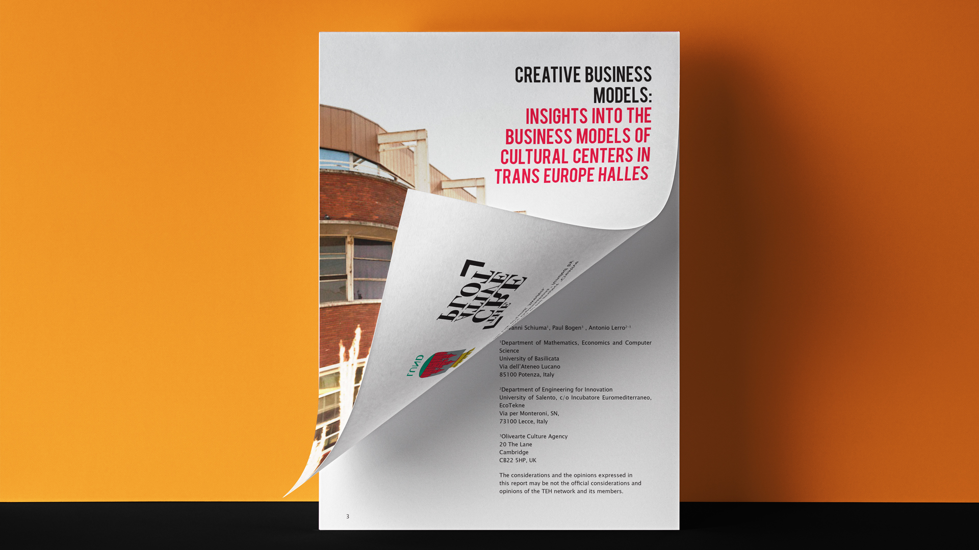 Creative Business Models: Insights into the Business Models of Cultural Centers in Trans Europe Halles
